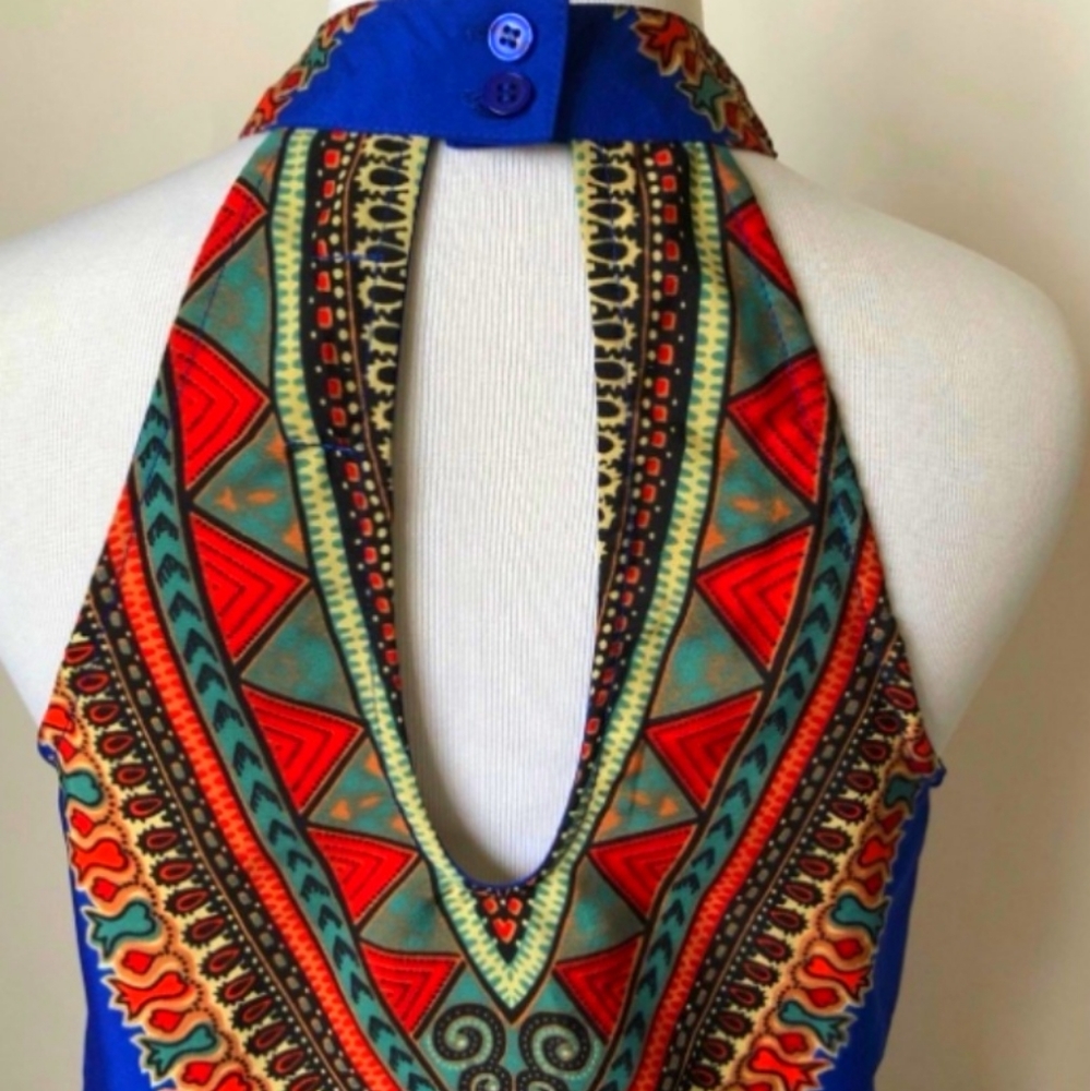Band of Gypsies Dress Bohemian Tribal Choker Size Medium - Picture 6 of 12